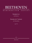 Sonata for Pianoforte in C minor op. 111 by Beethoven Ludwig van for Piano