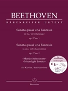 Sonata quasi una Fantasia fur Klavier Es-Dur op. 27/1 / Sonata quasi una Fantasia fur Klavier cis-Mo by Beethoven Ludwig van for Piano