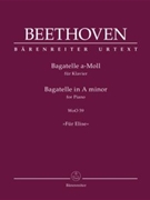Bagatelle for Piano in A minor WoO 59 "Für Elise" by Beethoven Ludwig van - Aschauer Mario - for Piano