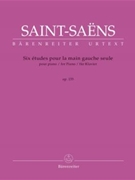 Six Etudes pour la main gauche seule for Piano op. 135 R 54