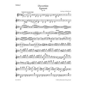 Overture "Egmont" for Orchestra op. 84