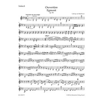 Overture "Egmont" for Orchestra op. 84