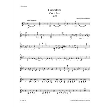 Overture "Coriolan" for Orchestra op. 62