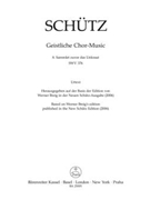 Sammlet zuvor das Unkraut SWV 376 -Motet- (No. 8 from "Geistliche Chor-Music") by Schutz Heinrich for MixCh(SATTB)Bass Clefadlib