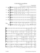 Ein Kind ist uns geboren SWV 384 -Motet- (No. 16 from "Geistliche Chor-Music") by Schutz Heinrich for SSATTB and continuo