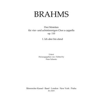 Ich aber bin elend op. 110 no. 1