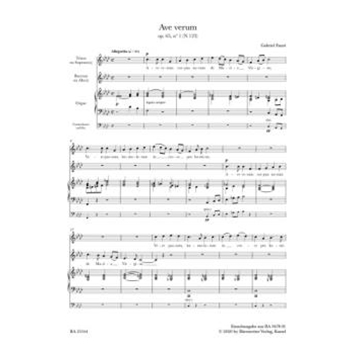 Ave verum op. 65/1 N 123