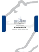 Klaviermusik -55 Begriffe die man kennen sollte- by Huber Annegret for