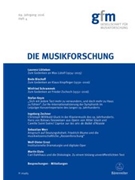 Die Musikforschung Volume 4/2016 by for