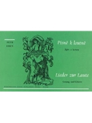 Lieder zur Laute auf Texte der mittelalterlichen Lyrik by Eben Petr for Voc./guita