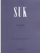 Elegie op. 23 by Suk Josef for Piano/V/Vc