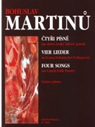 vier Lieder -zu Texten bohmischer Volkspoesie- by Martinu Bohuslav for MezSolo/Ba