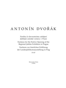 Fanfares for the Festive Opening of the Regional Jubilee Exhibition in Prague B 167 by Dvorak Antonin for 4Trp-cTimp.
