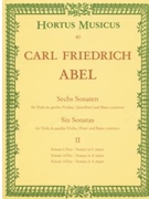 sechs Sonaten fur Viola da gamba (Violine Flote) und Basso continuo. Heft 2 by Abel Carl F for Vagb/V/Fl/
