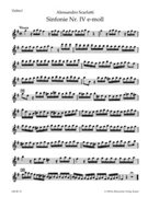 Sinfonia Nr. 4 e-Moll by Scarlatti Alessandro for