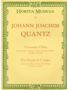 Trio Sonata In C Major by Quantz Johann Joachim for Flute Duet
