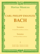 Sonatas Bk1 by Bach Carl Philipp Emanuel for Flute and Piano