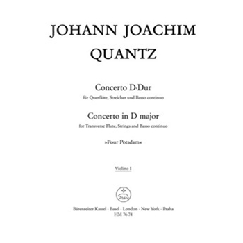 Konzert "Pour Potsdam" D-Dur -Flotenkonzert- by Quantz Johann Joachim for