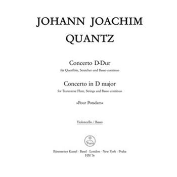 Konzert "Pour Potsdam" D-Dur -Flotenkonzert- by Quantz Johann Joachim for