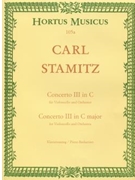 Concerto #3 In C Major by Stamitz Carl - Fussl Heinz - for Cello and Piano