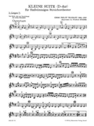 Kleine Suite fur Streicher und Basso continuo D-Dur by Telemann Georg Philipp for