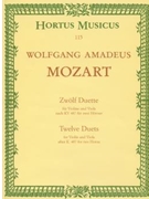 12 Duette KV 487 -fur Violine und Viola nach KV 487 fur zwei Horner- by Mozart Wolfgang Amadeus for V/Va