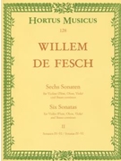 sechs Sonaten fur Violine (Flote Oboe Viola Alt-Viola da gamba) und Basso continuo -Sonaten G-dur by de Fesch Willem for V/Bc