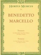 6 Sonatas For Treble Recorder by Marcello Benedetto for Soprano Re