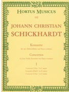 sechs Konzerte fur 4 Altblockfote und Basso continuo (Heft 1) by Schickhardt Johann Christian for 4Recorder-