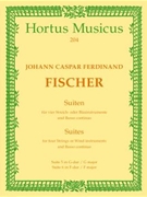 zwei Suiten fur vier Instrumente (Violen da gamba) -Suiten in G-dur und F-dur- by Fischer Johann Caspar for 2V/2Va/Bc