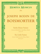 sechs kleine Suiten fur zwei Treble Recorders (Querfloten Oboen) aus op. 27 by Boismortier Joseph Bodin de for 2Recorder-