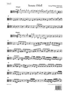 Sonate fur 2 Violinen 2 Violen Violoncello und Basso continuo f-Moll TWV 44:32 -Sextett- by Telemann Georg Philipp for