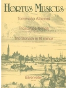 Trio Sonata for Two Violins and Bc B minor op. 1/8 by Albinoni Tomaso for 2V/Bc