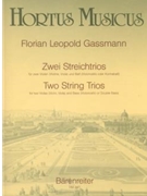Zwei String Trios fur Zwei Violen (Violine Viola) und Bass (Violoncello oder Kontrabass) by Gassmann Florian Leopold for Va1/V/Va2/