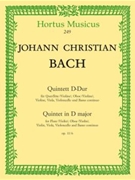 Quintett fur Querflote (Violine) Oboe (Violine) Violine Viola Violoncello und Basso continuo D-D by Bach Johann Christian for Fl/V/Ob/V/