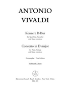 Konzert fur Flote Streicher und Basso continuo D-Dur RV 783 -Flotenkonzert- by Vivaldi Antonio Lucio for