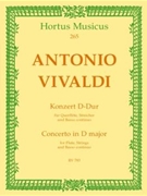 Konzert fur Querflote Streicher und Basso continuo D-Dur RV 783 -Flotenkonzert- by Vivaldi Antonio Lucio for Fl-Solo/St