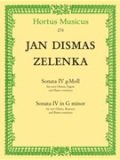 6 Sonaten fur 2 Oboen oder Violine und Oboe Fagott (Violoncello) und Basso continuo. Heft 4 (Sonate by Zelenka Jan Dismas for 2Ob/bassoo