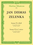 Sonata VI for zwei Oboes Bassoon and Basso continuo C minor ZWV 1816 by Zelenka Jan Dismas for Ob1/V/Ob2/