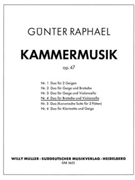 Duo fur Bratsche und Violoncello Nr. 4 A-Dur op. 47 (aus Kammermusik (1940)) by Raphael Gunter for Va/Vc