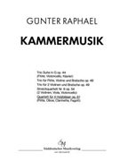 Quartett fur Flote Oboe Klarinette und Fagott op. 61 (1945) by Raphael Gunter for Fl/Ob/clar