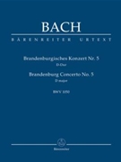 Brandenburg Concerto No. 5 D major BWV 1050 by Bach Johann Sebastian for Fl-Solo/V-