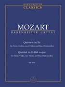 Quintett Es-Dur KV 407 (386c) -Hornquintett- by Mozart Wolfgang Amadeus for Hn/V/2Va/V