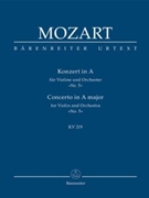 Concerto for Violin and Orchestra Nr. 5 A major K. 219 by Mozart Wolfgang Amadeus for V-Solo/Orc