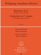 Piano Concerto C major K. 503 -Concerto for Piano and Orchestra- by Mozart Wolfgang Amadeus for Piano-Solo