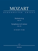 Symphony Nr. 25 G minor K. 183 (K.6: 173 dB) by Mozart Wolfgang Amadeus for 2Ob/2basso