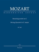 String Quartet C-Dur KV 465 "Dissonanzen-Quartett" by Mozart Wolfgang Amadeus for 2V/Va/Vc