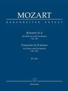 Concerto for Piano and Orchestra Nr. 20 D minor K. 466 by Mozart Wolfgang Amadeus for Fl/Ob1/Ob2