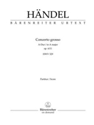Concerto grosso A major op. 6/11 HWV 329 by Handel George Frideric for 2V-Solo/Vc