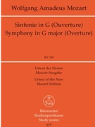 Symphony Nr. 32 G major K. 318 -Overture- by Mozart Wolfgang Amadeus for Orch